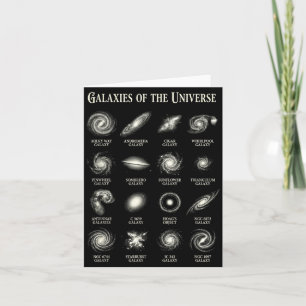 Galaxien des Universums Vintage Weltraum Astronomi Karte