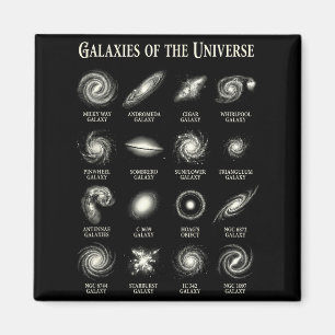 Galaxien des Universums Vintage Weltraum Astronomi Magnet