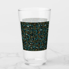 Galaxien Schwarz Blau & Gold Glas