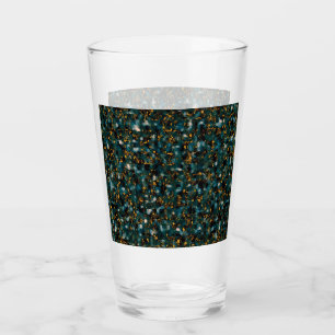 Galaxien Schwarz Blau & Gold Glas