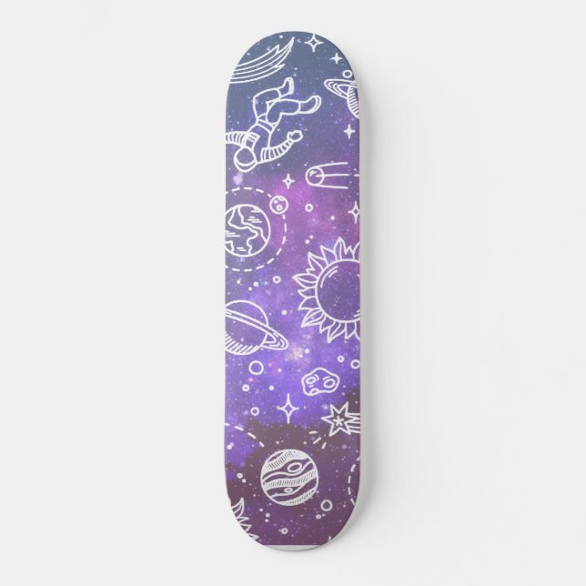 Galaxien Skateboard (Vorderseite)