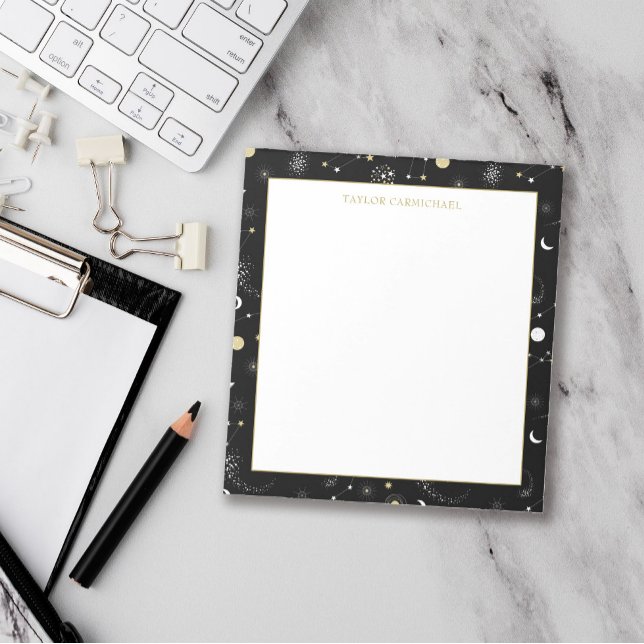 Galaxien & Sterne - Name hinzufügen Notizblock (Von Creator hochgeladen)