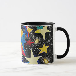 Galaxieparadies - Lebendige abstrakte Sternennacht Tasse