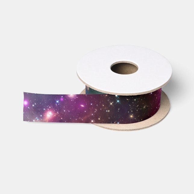 Galaxieraum-Hipsterhintergrund Satinband (Spule)