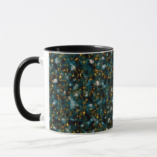 Galaxies Black Blue & Gold Tasse (Links)