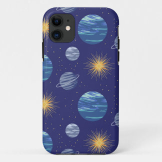Galaxisches nahtloses Musterdesign Case-Mate iPhone Hülle