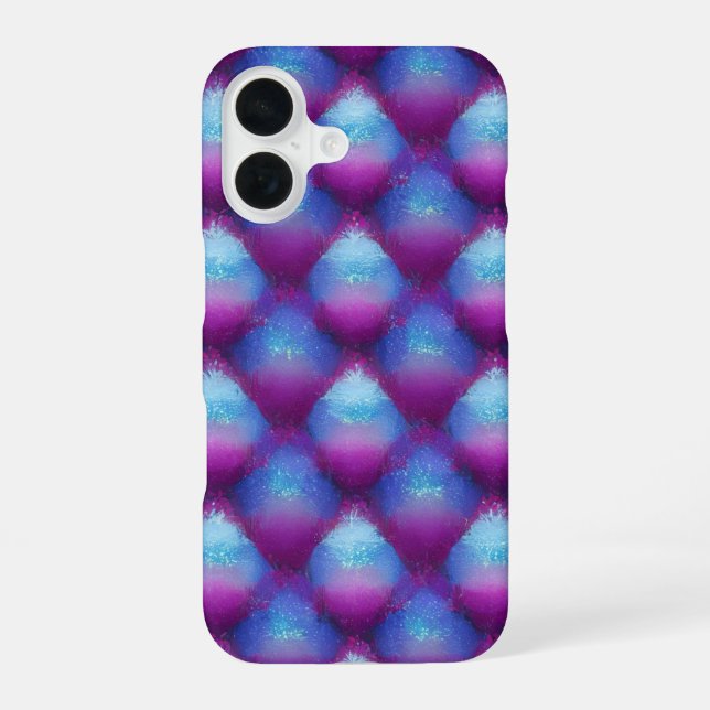 Galaxy 3D Diamond Holographic Phone Case iPhone 16 Hülle (Rückseite)