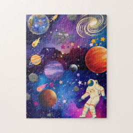 Galaxy-Abenteuer-Weltraum-Puzzle für Kinder – Bunt Puzzle