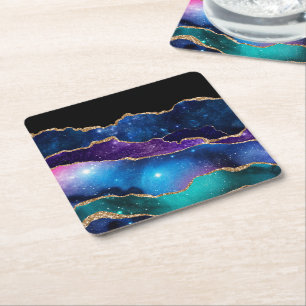 Galaxy Achat Serie Design 13  Rechteckiger Pappuntersetzer