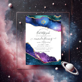 Galaxy Agate Bat Mitzvah Einladung