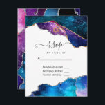 Galaxy Agate Bat Mitzvah RSVP Karte<br><div class="desc">Galaxy Imitate Glitzer agate Stein Fledermaus mitzvah rsvp Karte mit eleganter Handschrift Typografie,  die auf Ihre Veranstaltung Besonderheiten angepasst.</div>