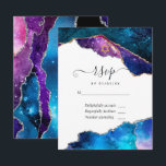 Galaxy Agate Bat Mitzvah RSVP Karte<br><div class="desc">Galaxy Imitate Glitzer agate Stein Fledermaus mitzvah rsvp Karte mit eleganter Handschrift Typografie,  die auf Ihre Veranstaltung Besonderheiten angepasst.</div>
