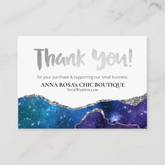 *~* Galaxy AGATE QR DANK LOGO Review AP8 Begleitkarte (Vorderseite)