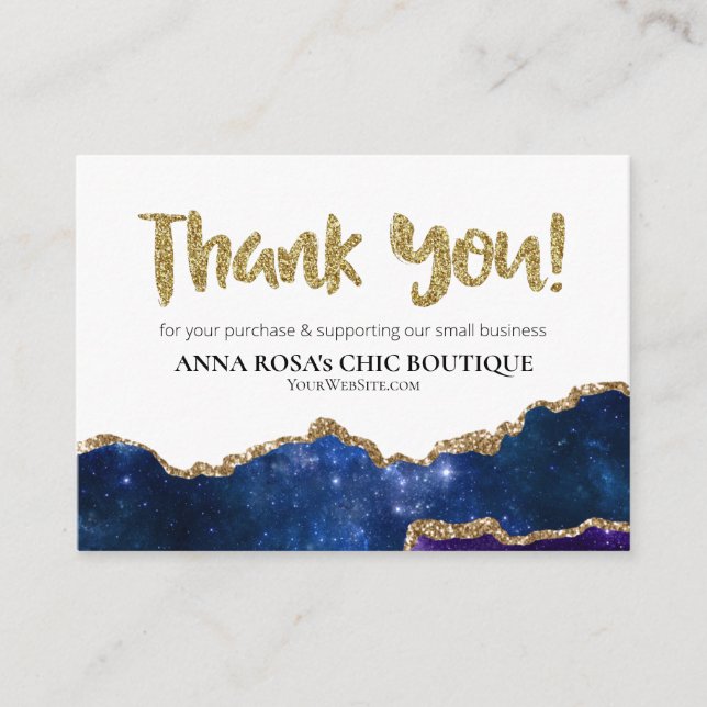 *~* Galaxy AGATE QR Logo DANK IHNEN AP8 Begleitkarte (Vorderseite)