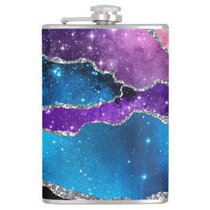 Galaxy Agate Serie Design 7 Flasche Flachmann