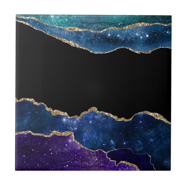 Galaxy Agate Series Design 10 Fliese (Vorderseite)