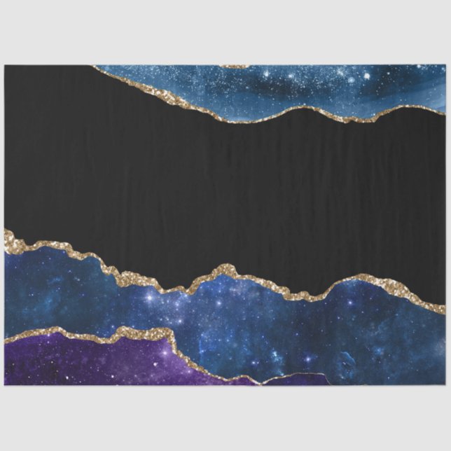Galaxy Agate Series Design 10 Seidenpapier (Vorderseite)