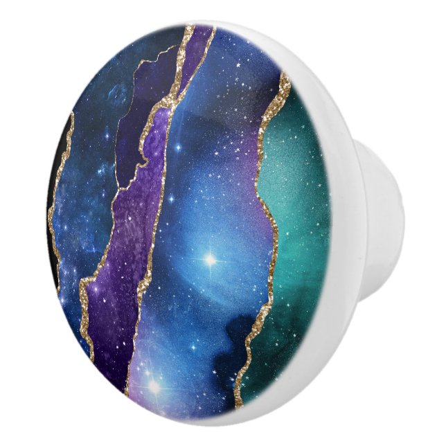 Galaxy Agate Series Design 13 Keramikknauf (Rechts)