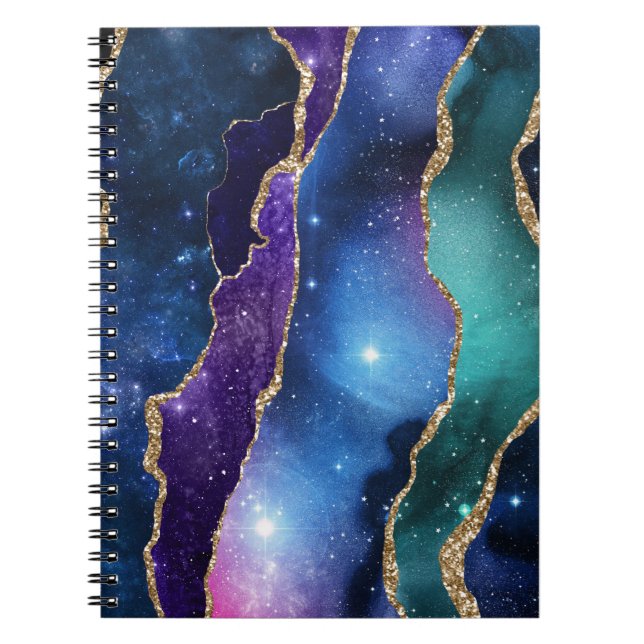 Galaxy Agate Series Design 13 Notizblock (Vorderseite)