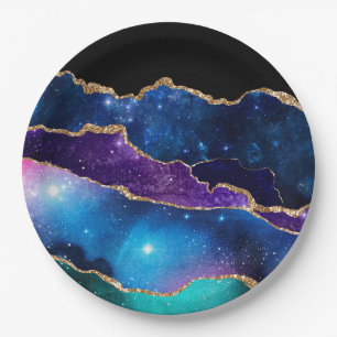 Galaxy Agate Series Design 13 Pappteller