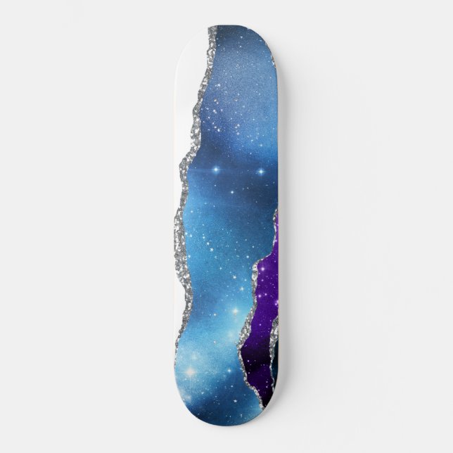 Galaxy Agate Series Design 16 Skateboard (Vorderseite)