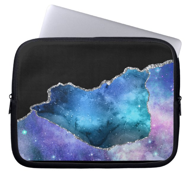 Galaxy Agate Series Design 17 Laptopschutzhülle (Vorderseite)