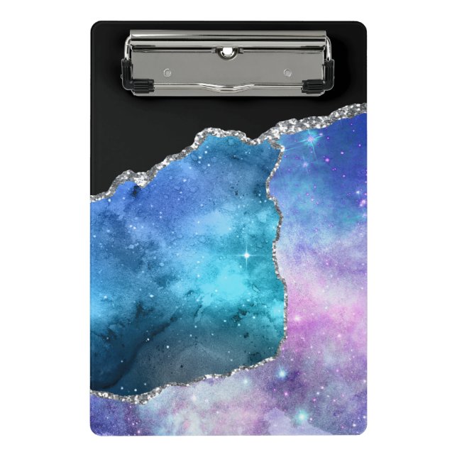 Galaxy Agate Series Design 17 Mini Klemmbrett (Vorderseite)