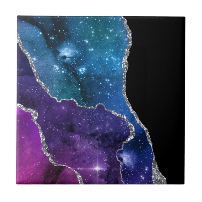 Galaxy Agate Series Design 23 Fliese (Vorderseite)