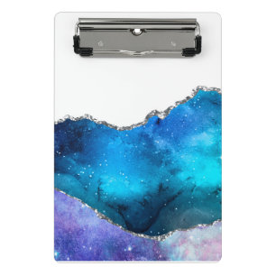 Galaxy Agate Series Design 4 Mini Klemmbrett