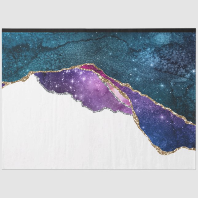 Galaxy Agate Series Design 6 Seidenpapier (Vorderseite)