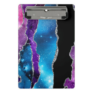 Galaxy Agate Series Design 7 Mini Klemmbrett