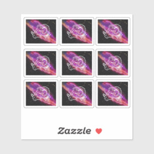 Galaxy Aries Constellation Aufkleber