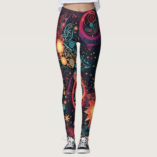 Galaxy Art Leggings (Vorderseite)
