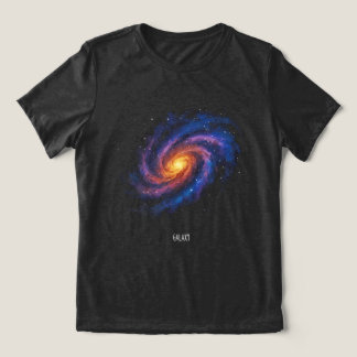 Galaxy Artwork - Cosmic Spiral Space Illustration Tri-Blend Shirt