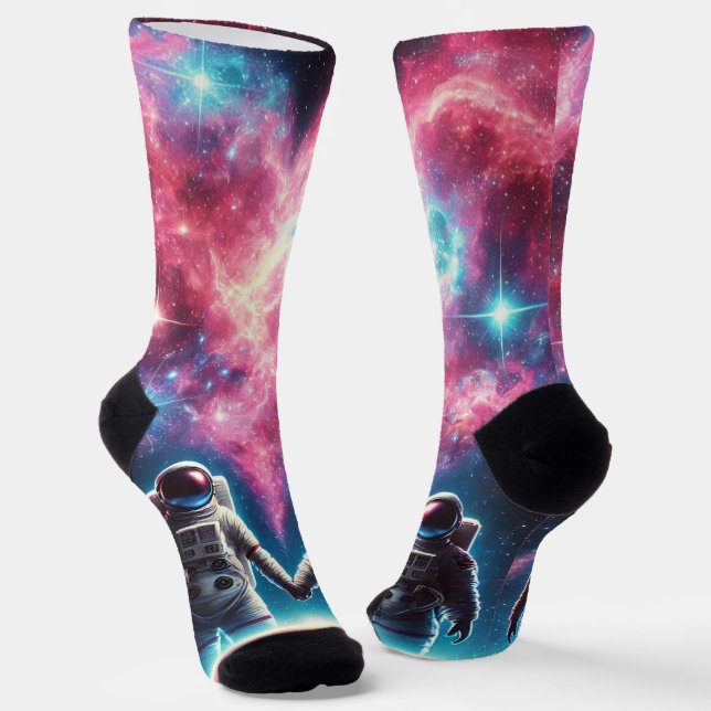 Galaxy Astronaut Crew Socks Socken (Gewinkelt)