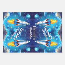 Galaxy Astronaut Space Shuttle Rocketship Geburtst