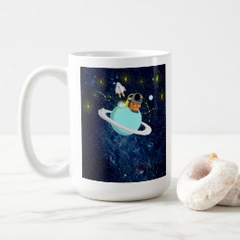 Galaxy Astronaut-Weltraumkaffee Mugs Niedliche Cup Kaffeetasse