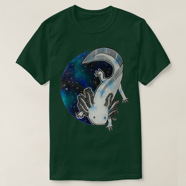 Galaxy Axolotl Artwork T-Shirt (Design vorne)