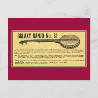 Galaxy Banjo Postcard Postkarte