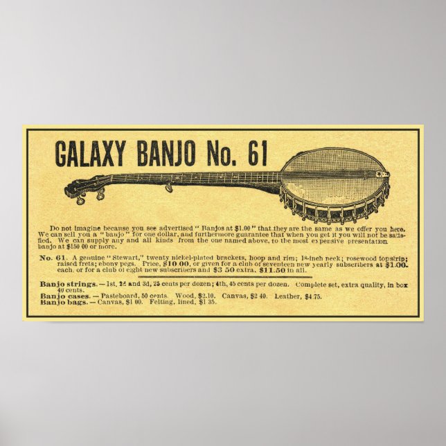 Galaxy Banjo Poster (Vorne)