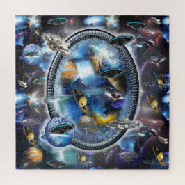 Galaxy Besucher im Weltraum-Jigsaw-Puzzle Puzzle