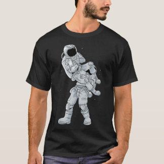 Galaxy Bjj Astronaut Flying Armbar Jiu-Jitsu T-Shirt