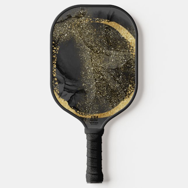 Galaxy Black Gold Pickleball Paddle (Vorderseite)