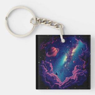 Galaxy Black Schlüsselanhänger Astronaut für jeder