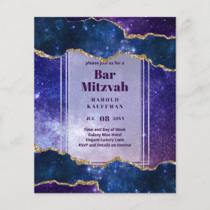GALAXY Boys BAR MITZVAH ACHAT BLAU NIEDRIGSTES BUD Flyer