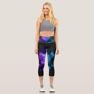 Galaxy Burst Sparkle 1 Capri Leggings