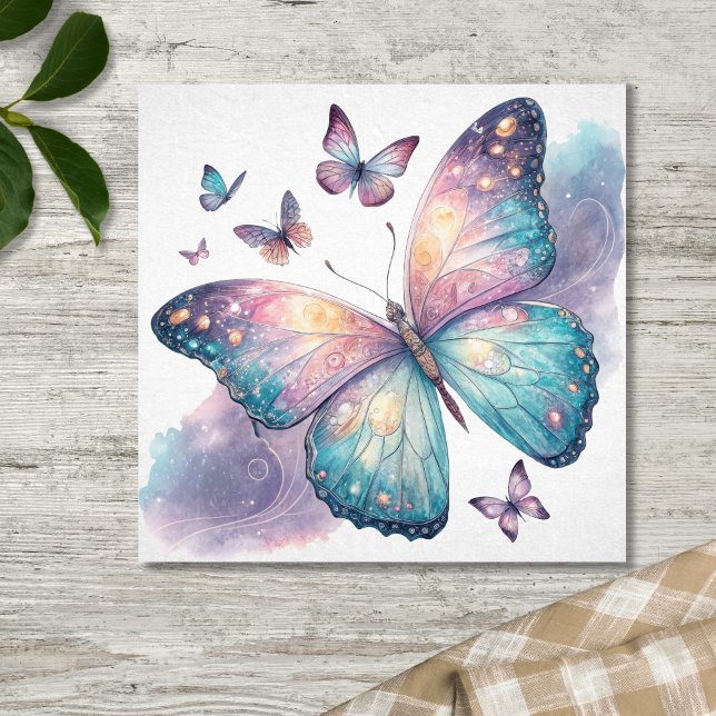 Galaxy Butterfly with Pastel Celestial Wings  Poster (Von Creator hochgeladen)