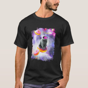 Galaxy Cat Donut - Weltraumkatzen reiten auf Donut T-Shirt