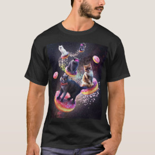 Galaxy Cat Donut - Weltraumkatzen Riesenspender T-Shirt