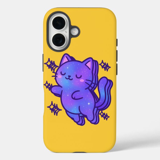 Galaxy Cat Dreams - Spielvolle kosmische Kitt für  Case-Mate iPhone Hülle (Rückseite)